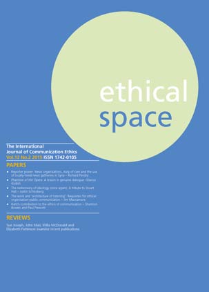 Ethical Space Vol. 12 Issue 2