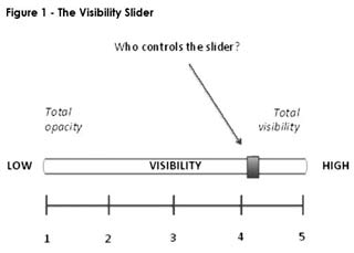 Figure 1 - The Visibility Slider