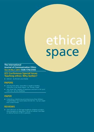 Ethical Space Vol. 14 Issue 1