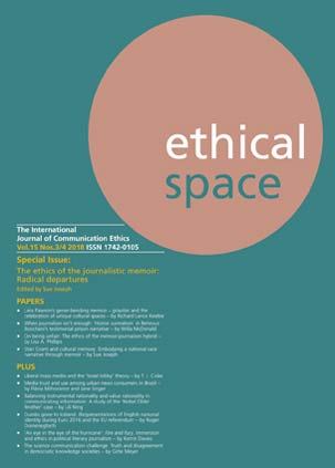 Ethical Space Vol. 15 Issue 3/4